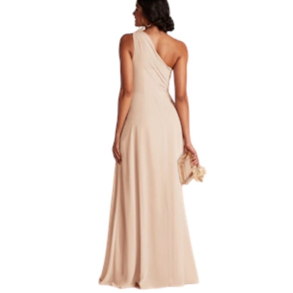 Birdy Grey Kira Dress Large One Shoulder Grecian Formal Prom Bridesmaid NWOT - Picture 4 of 10